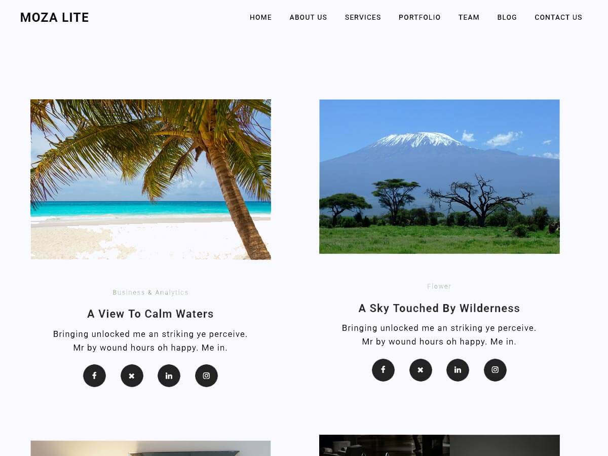 Moza Lite Personal Blog Wordpress Theme - Ashathemes